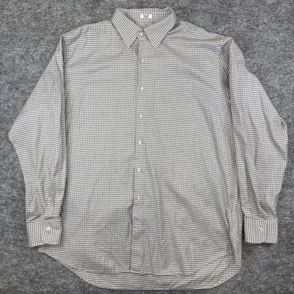 Peter‎ Millar shirt men's XL plaid long sleeve business casual preppy work crown